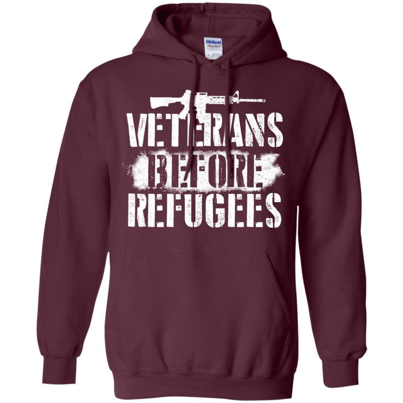 Veterans Before Refugees T-shirts & Hoodie for Veteran's Day CustomCat