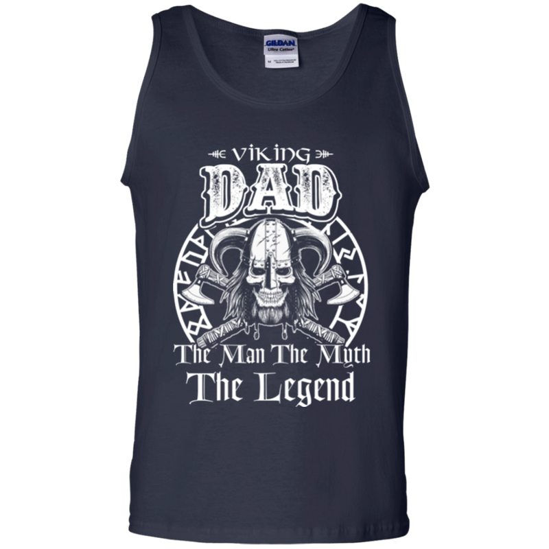 viking dad the man the myth the legend t-shirts CustomCat
