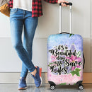 Vintage Flower Nurse Saying Luggage Cover interestprint