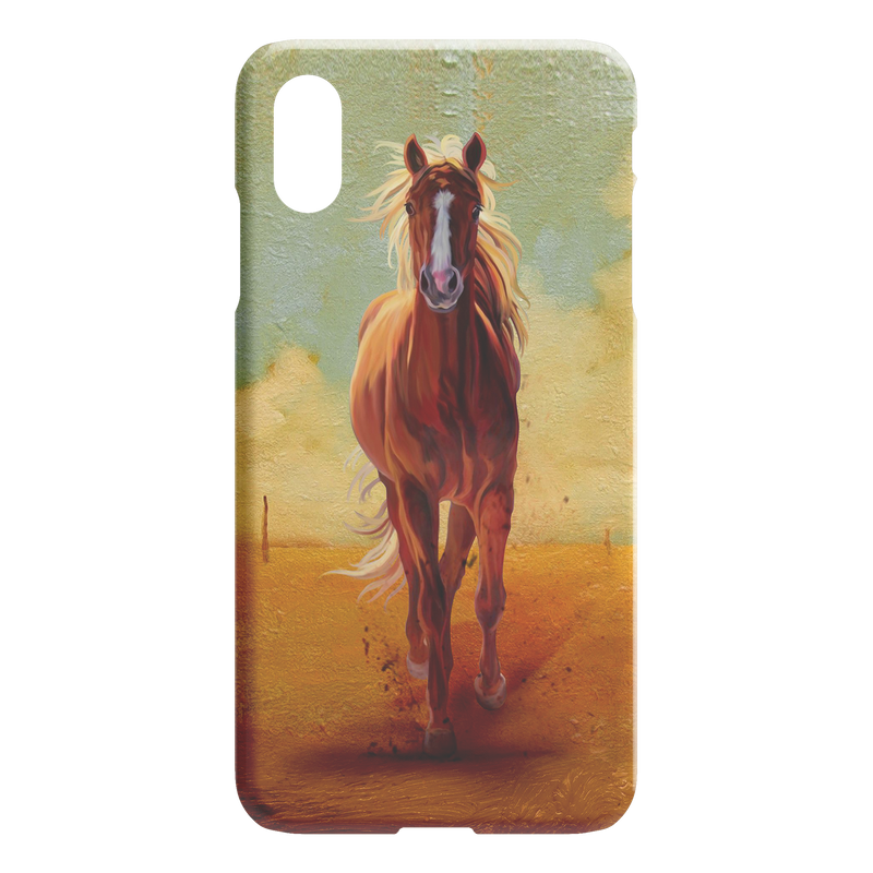 Vintage Horse Oil Painting iPhone Case