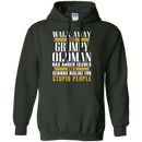 Walk away this grumpy oldman has anger issues and a serious dislike for stupid people T-shirts CustomCat