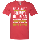 Walk away this grumpy oldman has anger issues and a serious dislike for stupid people T-shirts CustomCat