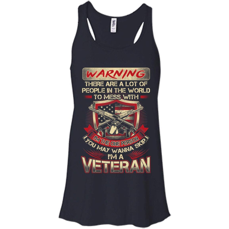 Warning I Am A Veteran T-shirts & Hoodie for Veteran's Day CustomCat