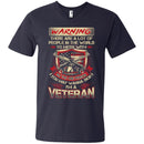 Warning I Am A Veteran T-shirts & Hoodie for Veteran's Day CustomCat