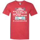 We Kiss Boo-boos Mom Is A Railroader Funny T-shirts CustomCat