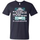 We Kiss Boo-boos Mom Is A Railroader Funny T-shirts CustomCat