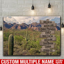Weather In The Desert Multi Names Premium Canvas Crossroads Personalized Canvas Wall Art - Family Street Sign Family Name Art Canvas For Home Decor Family - CANLA75 - CustomCat