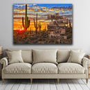 Weather In The Desert Multi Names Premium Canvas Crossroads Personalized Canvas Wall Art - Family Street Sign Family Name Art Canvas For Home Decor Family - CANLA75 - CustomCat