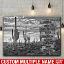 Weather In The Desert Multi Names Premium Canvas Crossroads Personalized Canvas Wall Art - Family Street Sign Family Name Art Canvas For Home Decor Family - CANLA75 - CustomCat