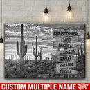 Weather In The Desert Multi Names Premium Canvas Crossroads Personalized Canvas Wall Art - Family Street Sign Family Name Art Canvas For Home Decor Family - CANLA75 - CustomCat