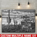 Weather In The Desert Multi Names Premium Canvas Crossroads Personalized Canvas Wall Art - Family Street Sign Family Name Art Canvas For Home Decor Family - CANLA75 - CustomCat