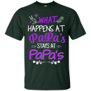 What happens at papa's stays at papa's T-shirts CustomCat