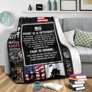 What Is A Veteran That Is Honor Fleece Blanket interestprint