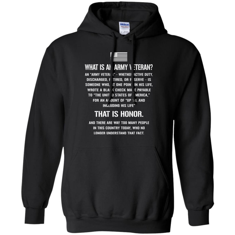 What Is An Army Veteran T-shirts & Hoodie for Veteran's Day CustomCat