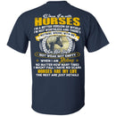 When I'm With Horses I'm A Better Version Of Myself I'm Not Worthless- Horses Are My Life- Horse T-shirt CustomCat