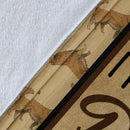 When I Needed A Hand I Found Your Paw Golden Retriever Fleece Blanket interestprint