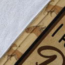 When I Needed A Hand I Found Your Paw Labrador Fleece Blanket interestprint