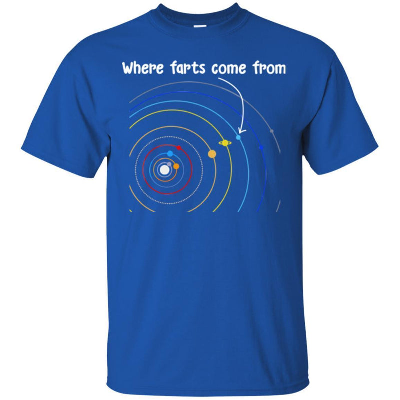 Where Farts Come From Galaxy Funny Gifts Science T Shirts CustomCat