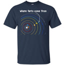 Where Farts Come From Galaxy Funny Gifts Science T Shirts CustomCat
