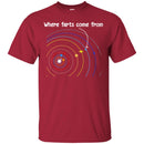 Where Farts Come From Galaxy Funny Gifts Science T Shirts CustomCat