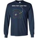 Where Farts Come From Galaxy Funny Gifts Science T Shirts CustomCat