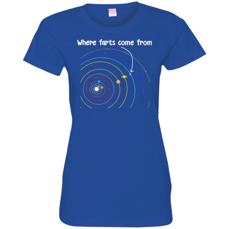 Where Farts Come From Galaxy Funny Gifts Science T Shirts CustomCat