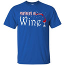 Wine T-Shirt Partners In Wine Funny Pun Vintage Moms Drinking Tee Shirts CustomCat