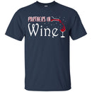 Wine T-Shirt Partners In Wine Funny Pun Vintage Moms Drinking Tee Shirts CustomCat