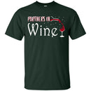 Wine T-Shirt Partners In Wine Funny Pun Vintage Moms Drinking Tee Shirts CustomCat