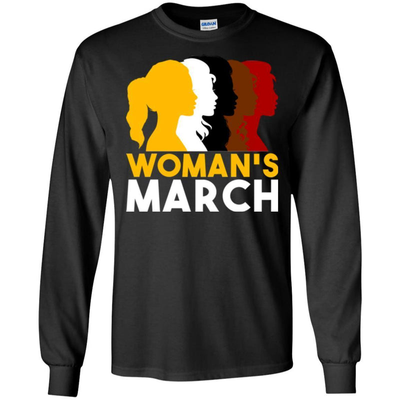 Woman's March Black History Month T-Shirt for Women African Pride Shirts CustomCat