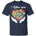 Womens Autism T-Shirt Therapist Mom If You Think Are Full You Should See My Heart Tee Shirt CustomCat