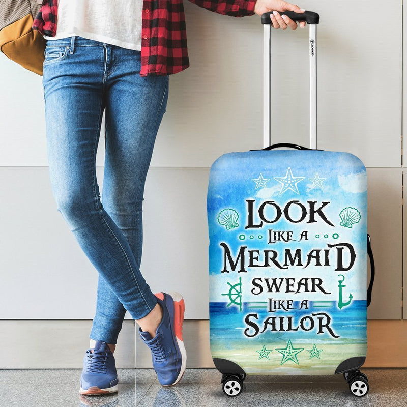 Wonderful Mermaid Luggage Cover interestprint