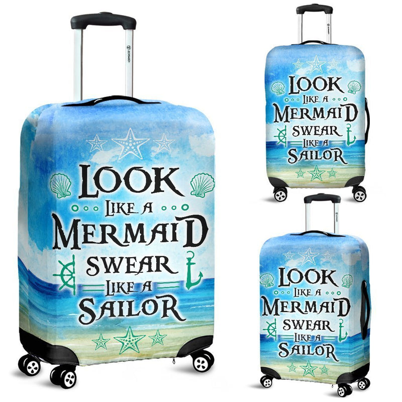 Wonderful Mermaid Luggage Cover interestprint