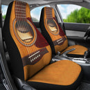Wooden Guitar Car Seat Covers Set Of 2