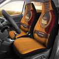 Wooden Guitar Car Seat Covers Set Of 2