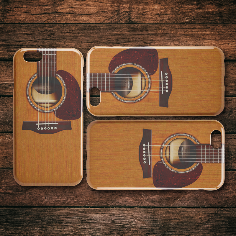 Wooden Guitar iPhone Case teelaunch