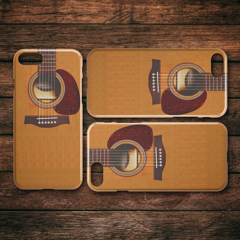 Wooden Guitar iPhone Case teelaunch