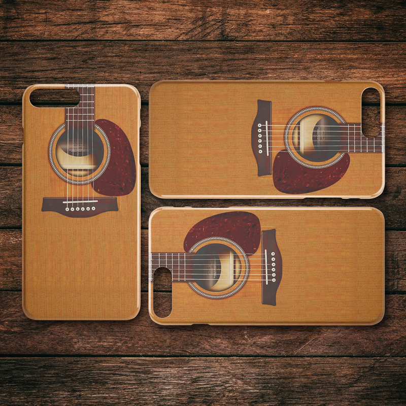 Wooden Guitar iPhone Case teelaunch
