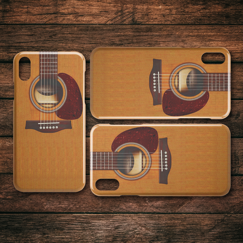 Wooden Guitar iPhone Case teelaunch