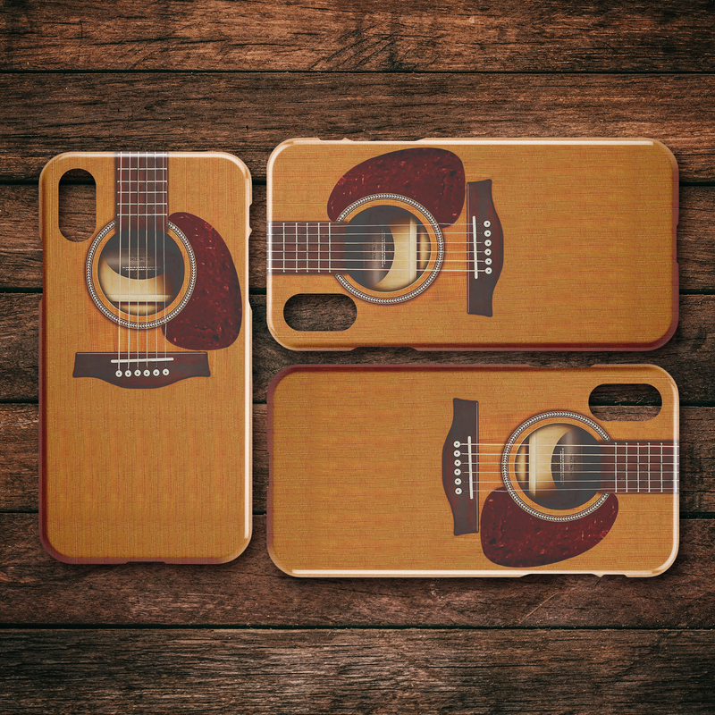 Wooden Guitar iPhone Case teelaunch