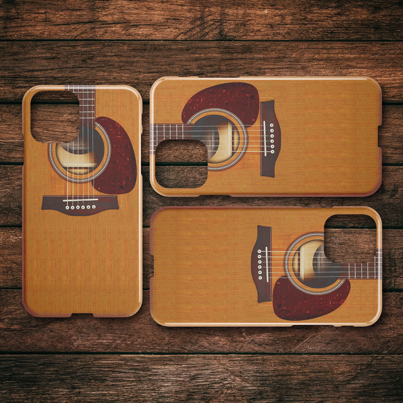 Wooden Guitar iPhone Case teelaunch