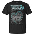 You Are Here Inside My Heart Husband T-shirts CustomCat