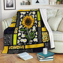 You Are My Sunshine Sunflower Fleece Blanket interestprint