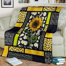 You Are My Sunshine Sunflower Fleece Blanket interestprint
