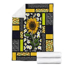 You Are My Sunshine Sunflower Fleece Blanket interestprint