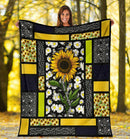 You Are My Sunshine Sunflower Fleece Blanket interestprint