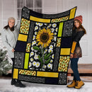 You Are My Sunshine Sunflower Fleece Blanket interestprint