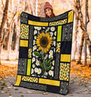 You Are My Sunshine Sunflower Fleece Blanket interestprint