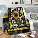 You Are My Sunshine Sunflower Fleece Blanket interestprint