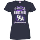 Zodiac T-Shirt I'm Not Yelling I'm An Aries Girl That's How We Talk Funny Gift For Women Sheep Tee Shirt CustomCat